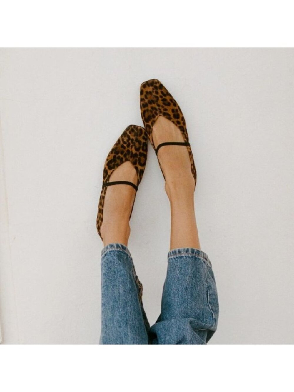 NWB Margaux The phoebe Flat Shoes Leopard Suede Size 38.5